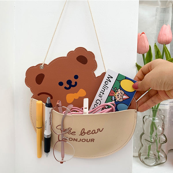 Cake Bear [Single Bear] Hanging Storage Pocket