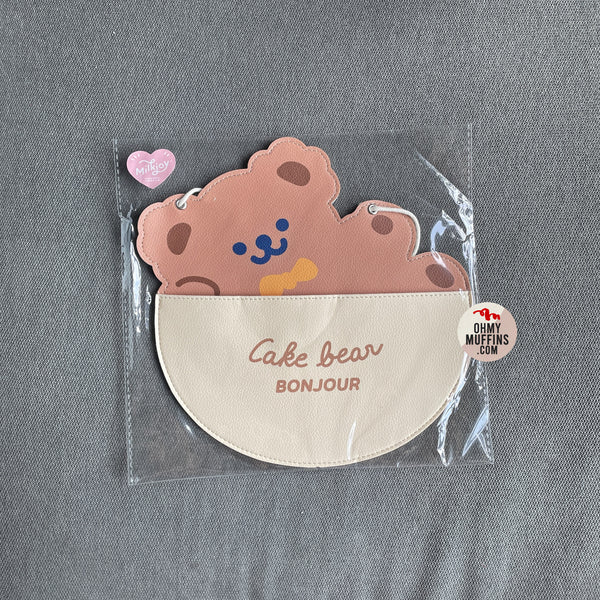 Cake Bear [Single Bear] Hanging Storage Pocket