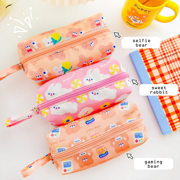 Cake Bear [ Gaming Bear ] Pencil Case By Milkjoy