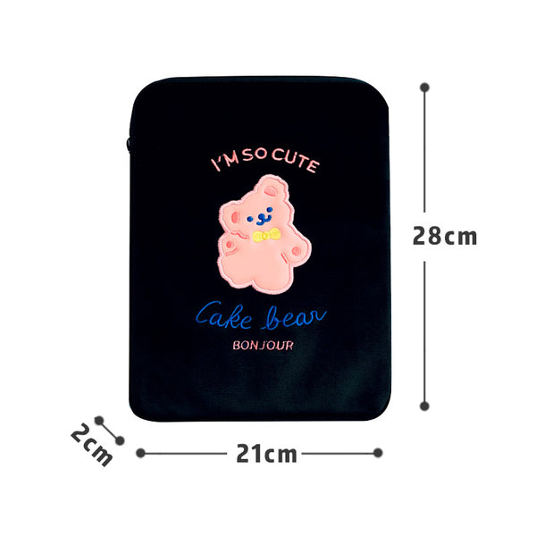 Cake Bear [Pink] Tablet Sleeve By Milkjoy