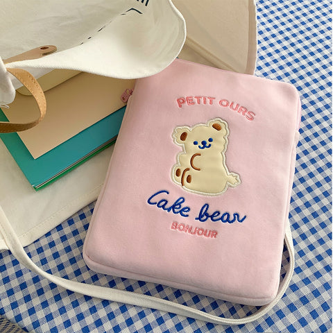 Cake Bear [Pink] Tablet Sleeve By Milkjoy