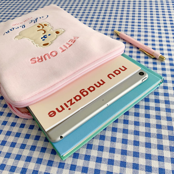 Cake Bear [Pink] Tablet Sleeve By Milkjoy