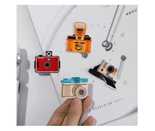 Vintage Camera Embroidered Sticker Iron-On Patch