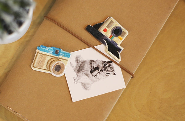 Vintage Camera Embroidered Sticker Iron-On Patch