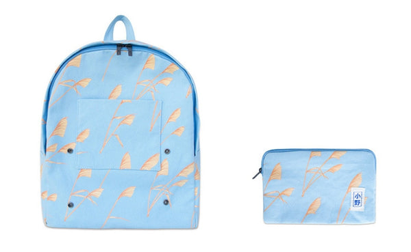 Plants Canvas Backpack by 小野 (Xao Ye) - OUT OF PRODUCTION