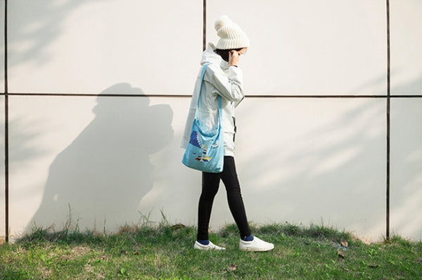 Canvas Crossbody Bag By YIZI STORE