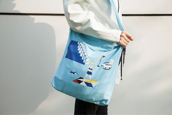 Canvas Crossbody Bag By YIZI STORE