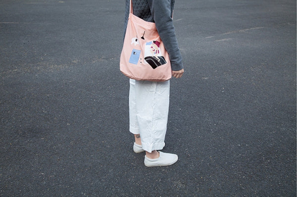 Canvas Crossbody Bag By YIZI STORE