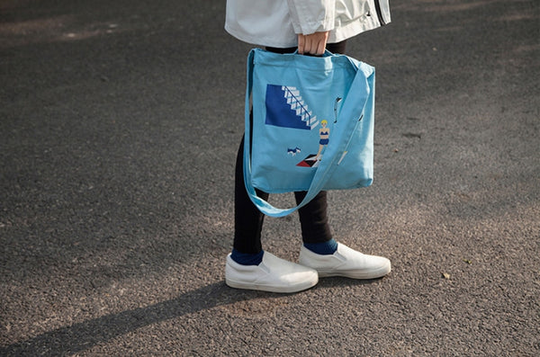 Canvas Crossbody Bag By YIZI STORE