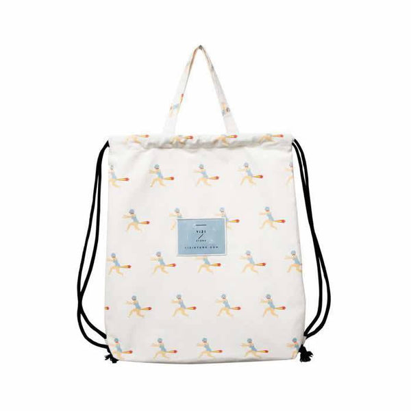 Canvas Gas Drawstring Backpack By YIZI STORE