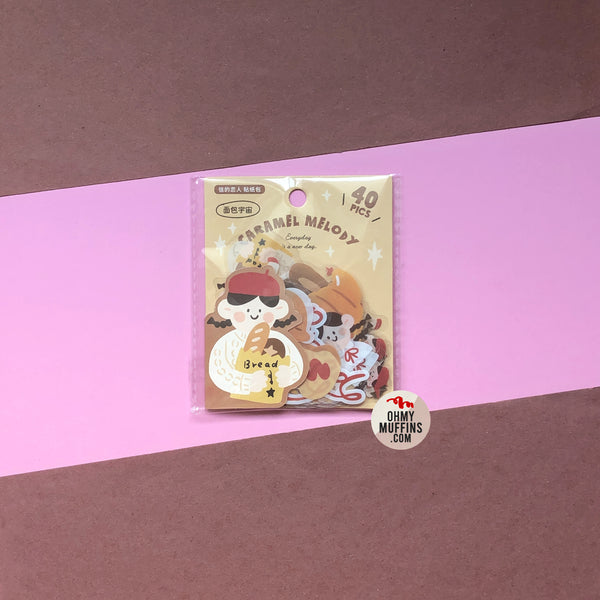 Caramel Melody [Bread Shop] Stickers Pack