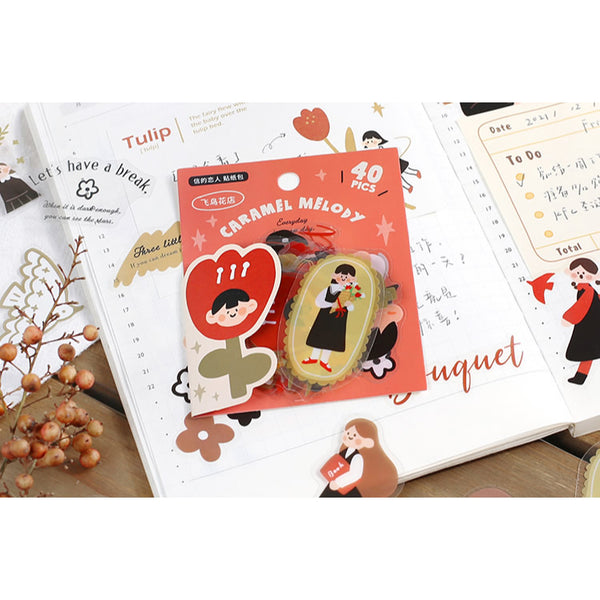 Caramel Melody [Flower Shop] Stickers Pack