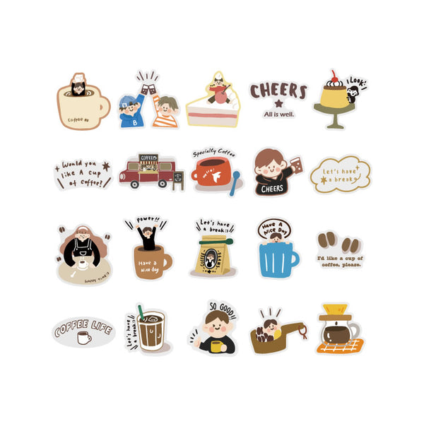 Caramel Melody [Morning Coffee] Stickers Pack