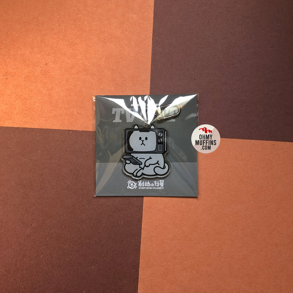 White Cat [TV Cat] Acrylic Key Chain