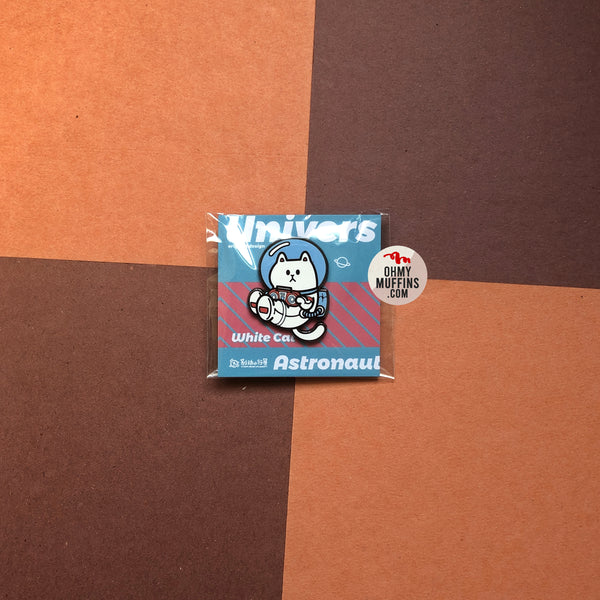 White Cat [Astronaut] Pin