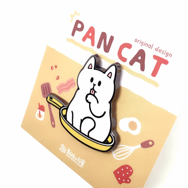 White Cat [ Pan Cat ] Pin
