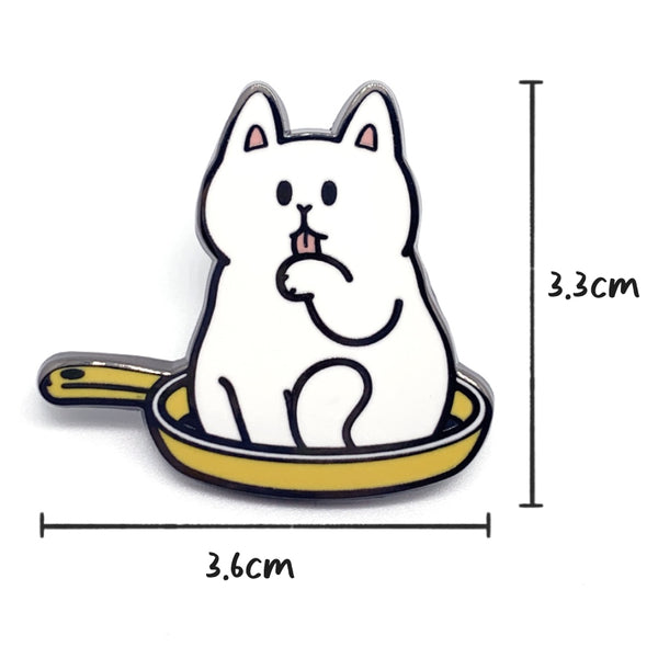 White Cat [ Pan Cat ] Pin