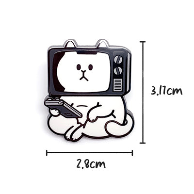 White Cat [ TV Cat ] Pin