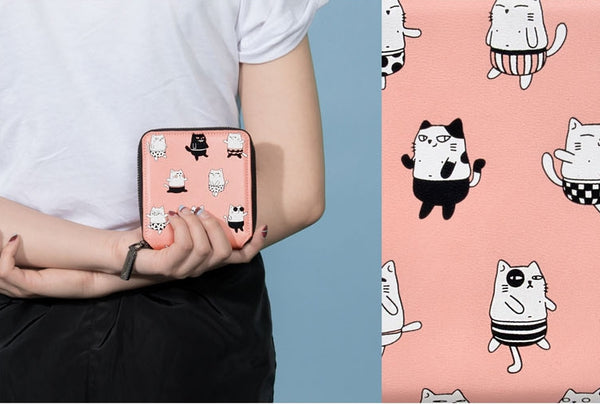 Animal Cat Short Wallet By Kiitos Life