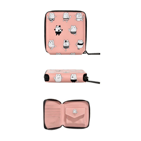 Animal Cat Short Wallet By Kiitos Life