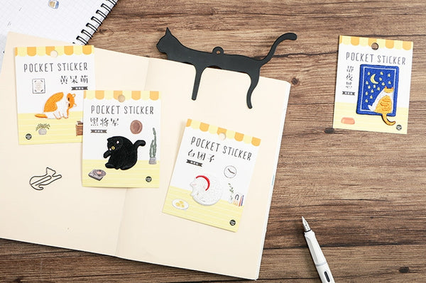 Cat Embroidered Sticker Iron-On Patch