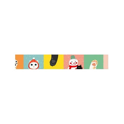 Colourful Cat Claw Washi Tape