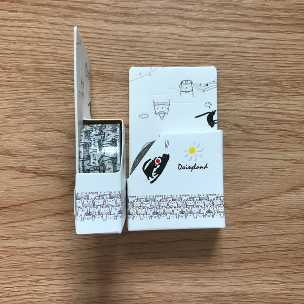 Black and White Cats Washi Tape