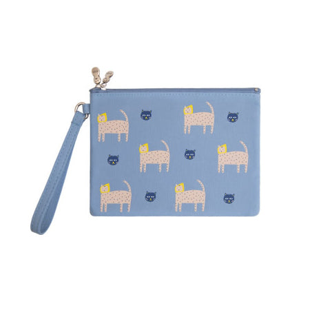 Small Storage Cat Blue Pouch By YIZI STORE X KOMESHOP