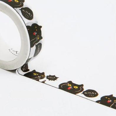 Black Cats Washi Tape