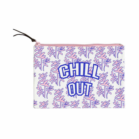 Graphic Pattern [Chill Out] Pouch By Colour-Up