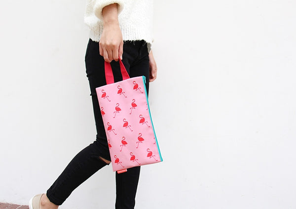 Clutch Flamingo Pink Pouch by U-Pick