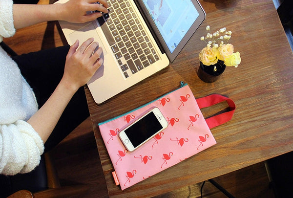 Clutch Flamingo Pink Pouch by U-Pick