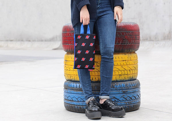 Clutch Planet Black Pouch by U-Pick
