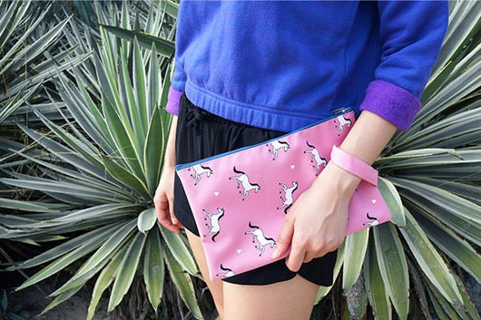 Clutch Unicorn Pink Pouch by U-Pick