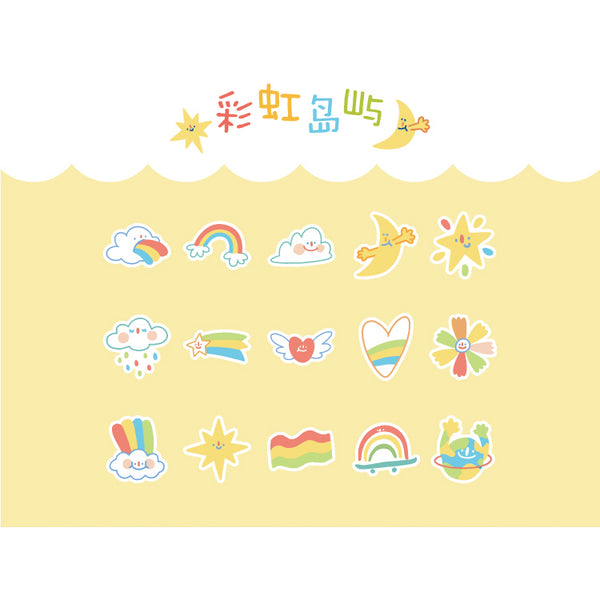 Coco World [Rainbow] Stickers Pack