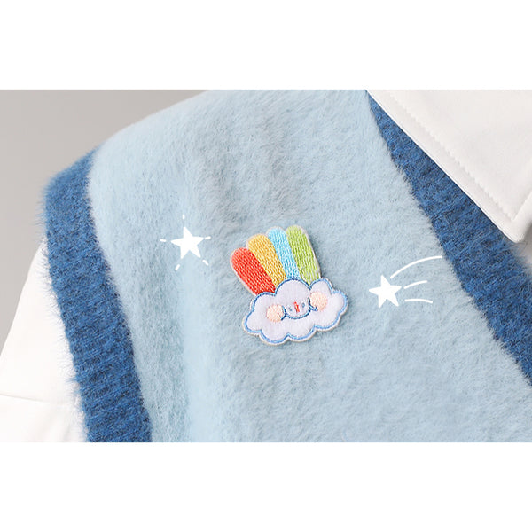 Coco World [Rainbow] Embroidered Sticker & Iron-On Patch