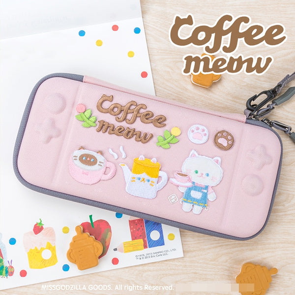Coffee Cat [Missy Cat] Embroidered Sticker & Iron-On Patch