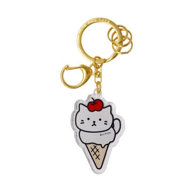 Cold Drink Cat [Ice Cream Cone] Key Chain By U-Pick
