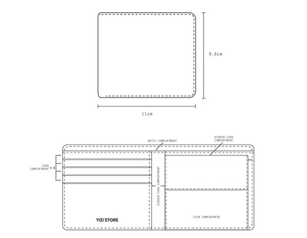 Colour Story Short Wallet By YIZI STORE
