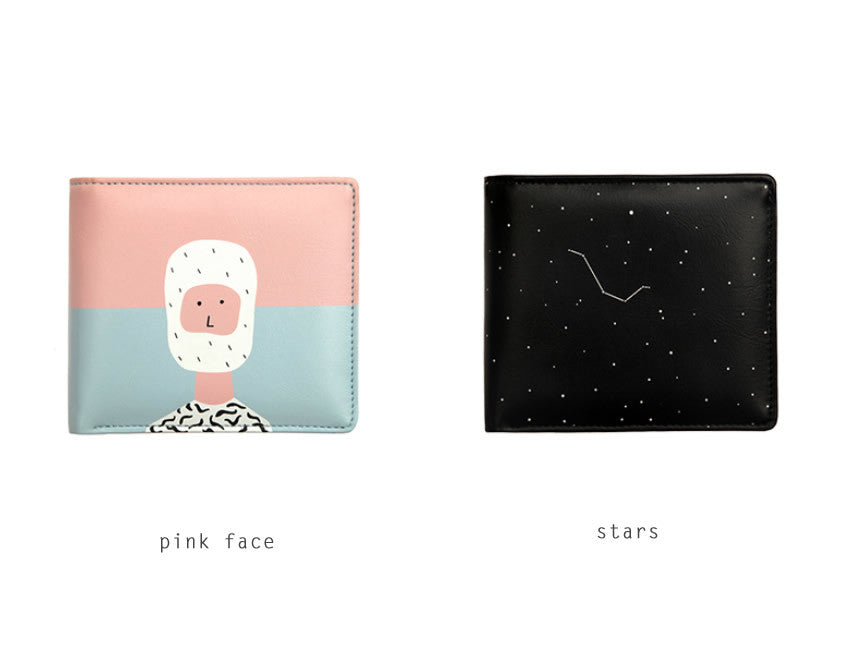 Colour Story Short Wallet By YIZI STORE