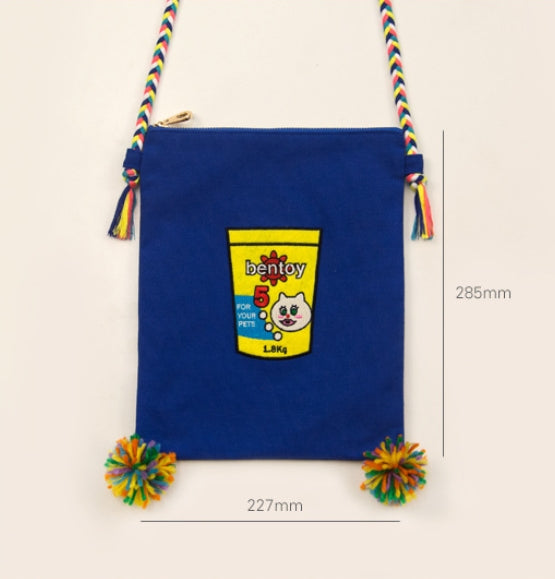 Convenience Store [Popcorn] Embroidered Sling Bag By Bentoy