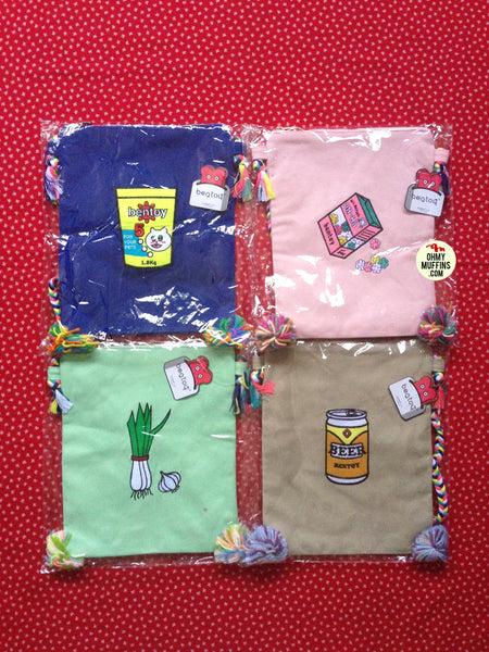 Convenience Store [Pet Food] Embroidered Sling Bag By Bentoy