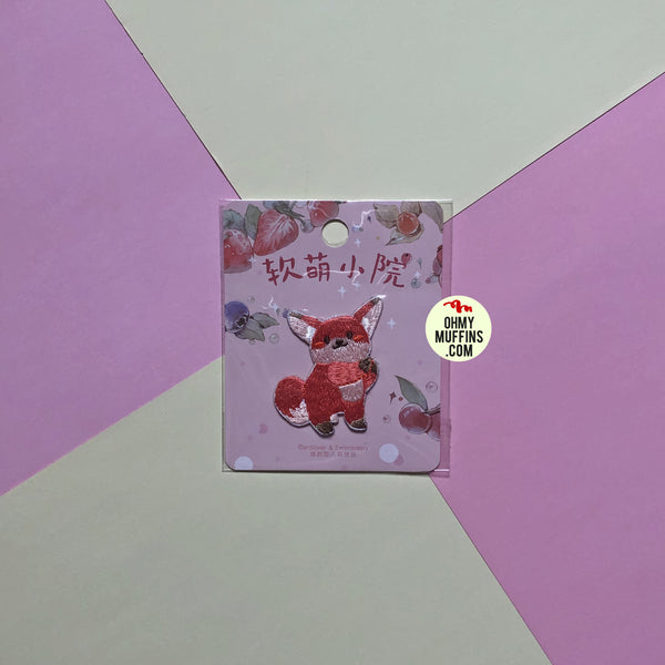 Courtyard Animal Fox Embroidered Sticker Patch
