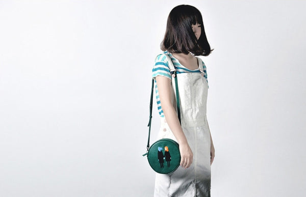 Round Crossbody Bag by Kiitos Life - OUT OF PRODUCTION