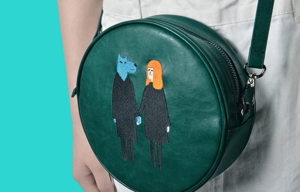 Kiitos Life Round Crossbody Beauty and the Beast Bag