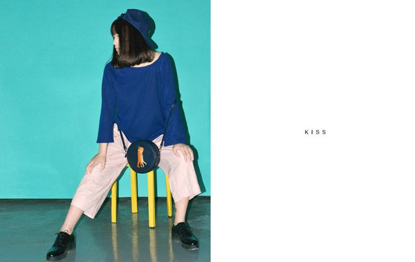 Round Crossbody Bag by Kiitos Life - OUT OF PRODUCTION