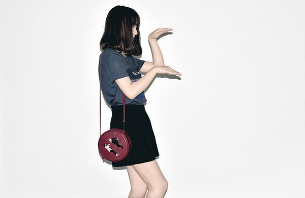 Kiitos Life Round Crossbody Pulp Fiction Bag