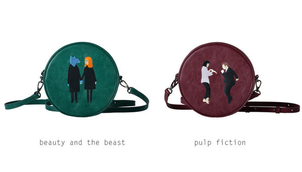 Kiitos Life Round Crossbody Bag