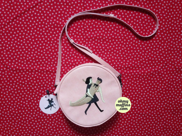 Kiitos Life Round Crossbody Gift Bag