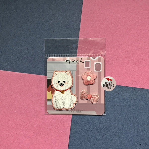 Cute Dog [ Bichon Frise ] Embroidered Sticker & Iron-On Patch